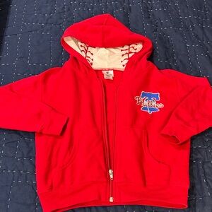 Kids Red Phillies Hoodie